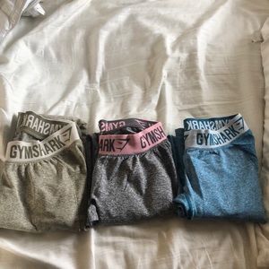 Lot of 3 size medium gymshark flex leggings